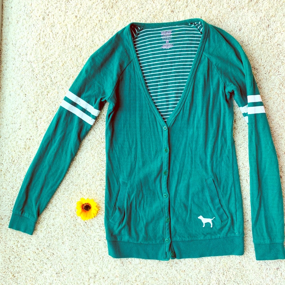 Pink VS University of Miami Cardigan